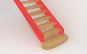 макет лестницы на тетивах
