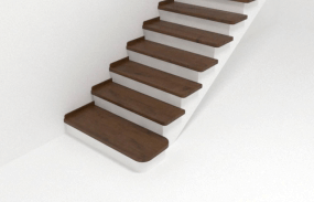 лестница на бетоне
